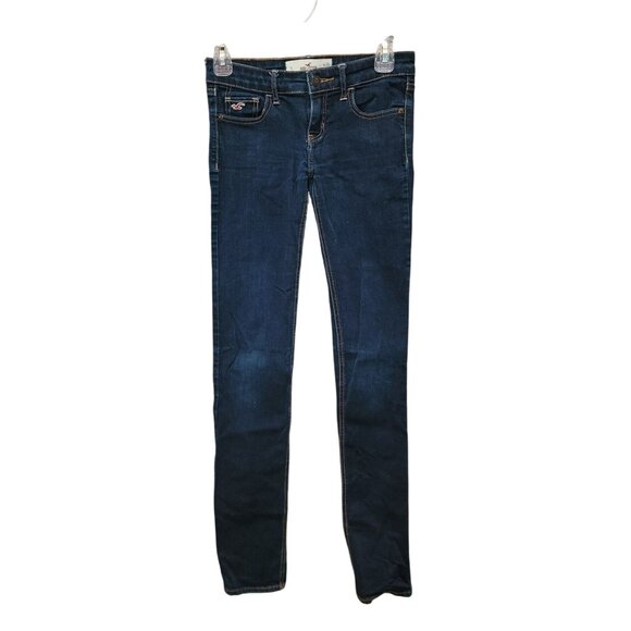 Hollister Denim - Hollister Low-Rise Skinny Jeans Womens Dark Wash Stretch Denim
